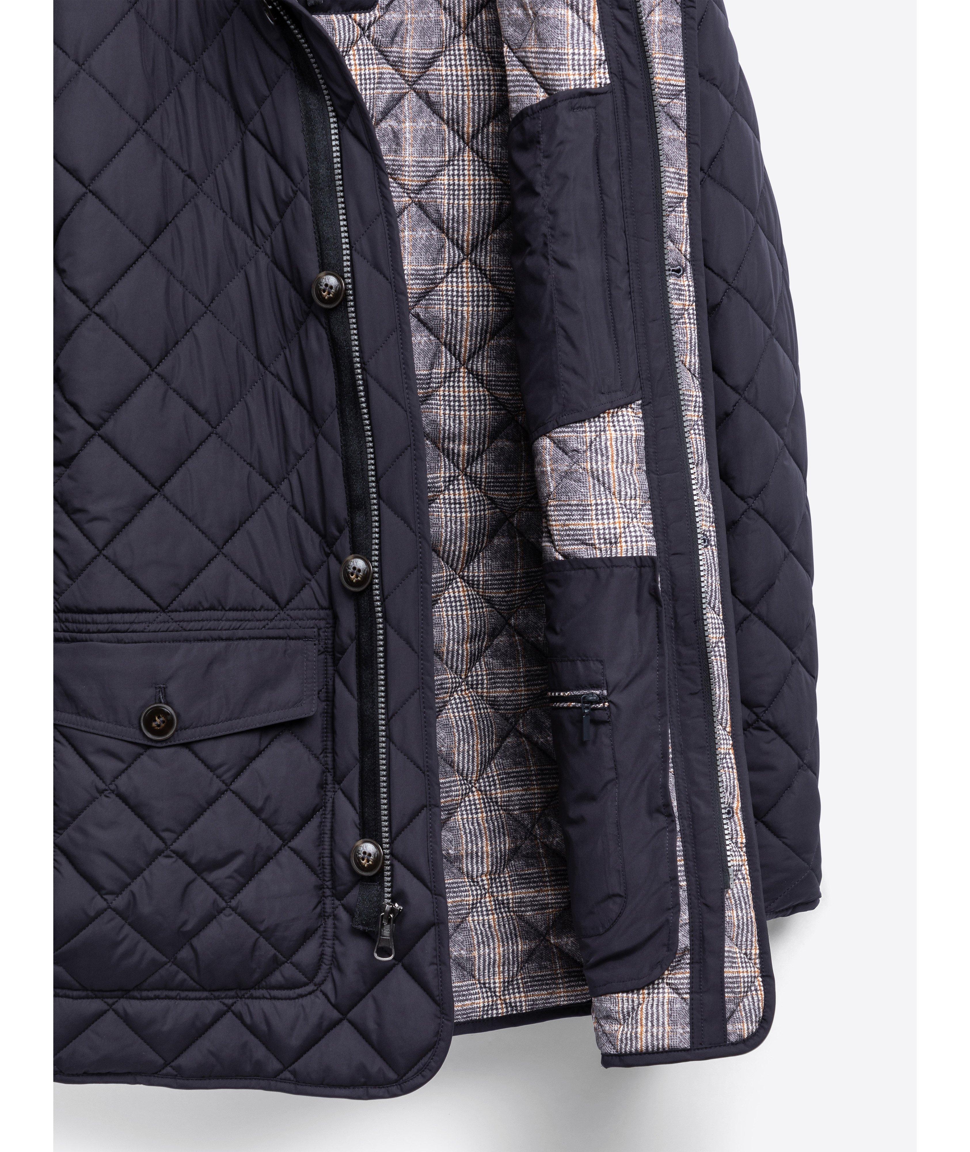 Diamond Quilted Three-Quarter Length Jacket image 3