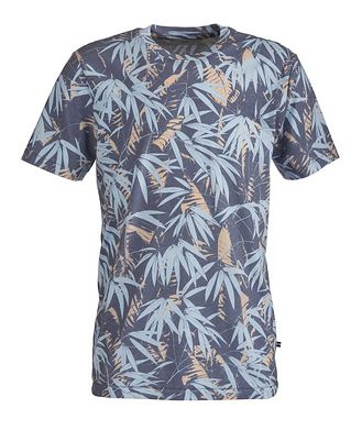 Sol Angeles T-shirt en mélange de coton à motif de feuilles