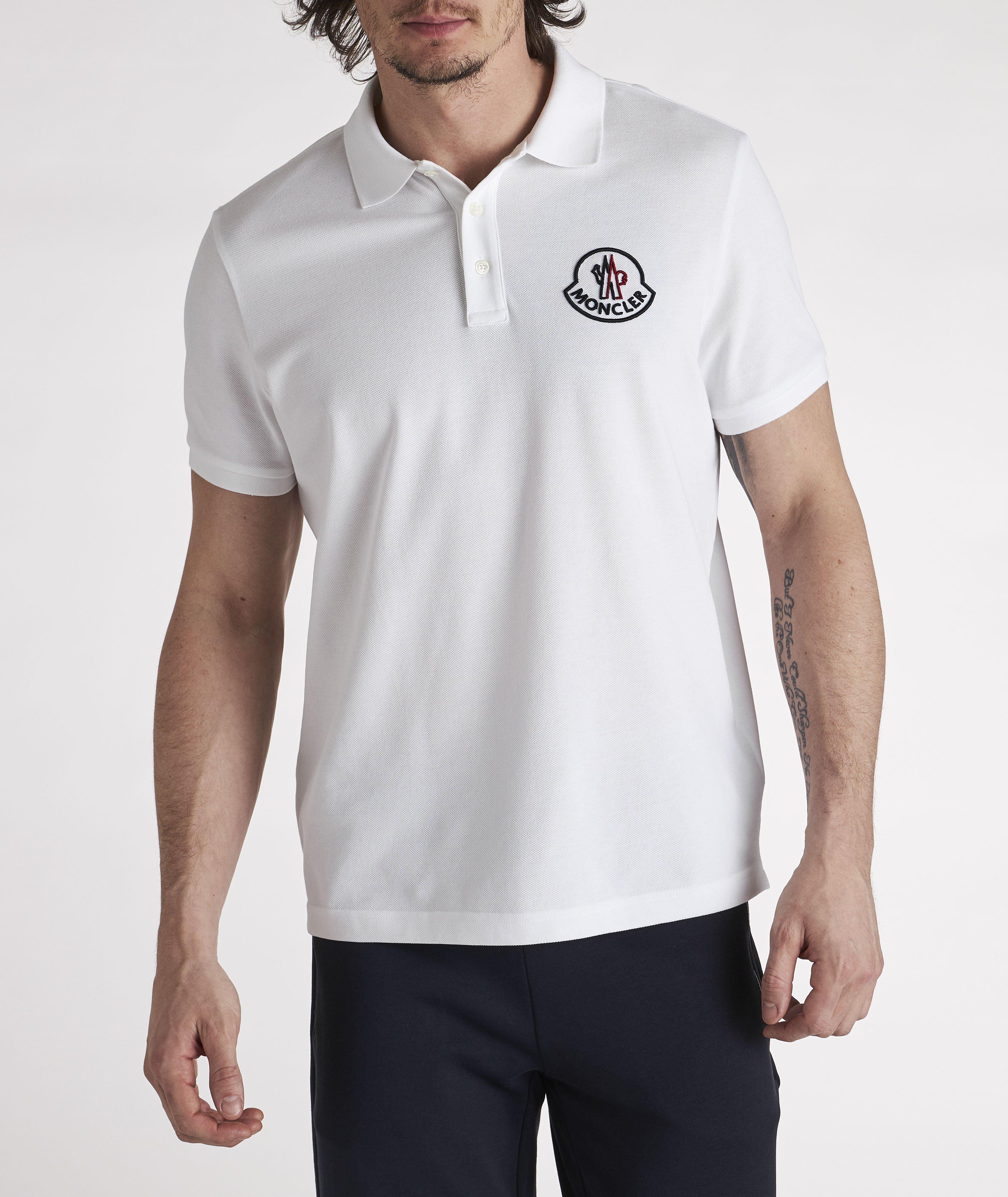 Moncler Embroidered Logo Cotton Piqué Polo | Polos | Harry Rosen