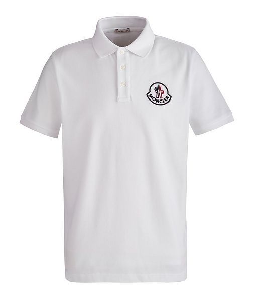 Moncler Embroidered Logo Cotton Piqué Polo
