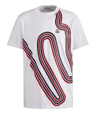Moncler Ribbon Stripe Cotton T-Shirt