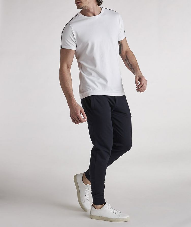 Piped Stretch-Cotton T-Shirt image 1