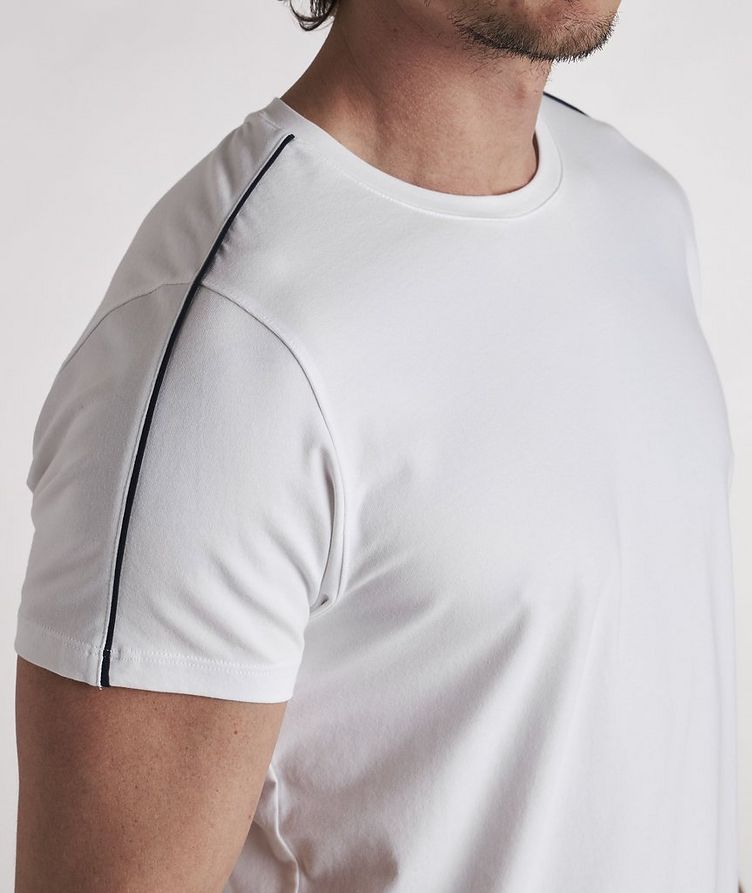 Piped Stretch-Cotton T-Shirt image 4