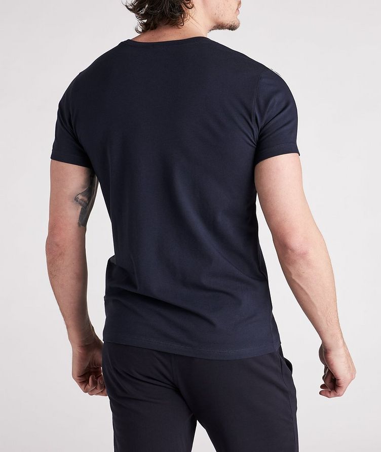 Piped Stretch-Cotton T-Shirt image 3