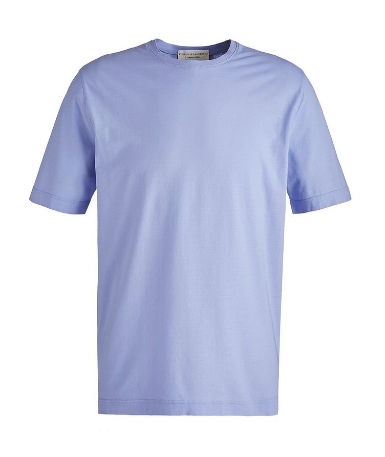Crepe Cotton Crew Neck T-Shirt image 0