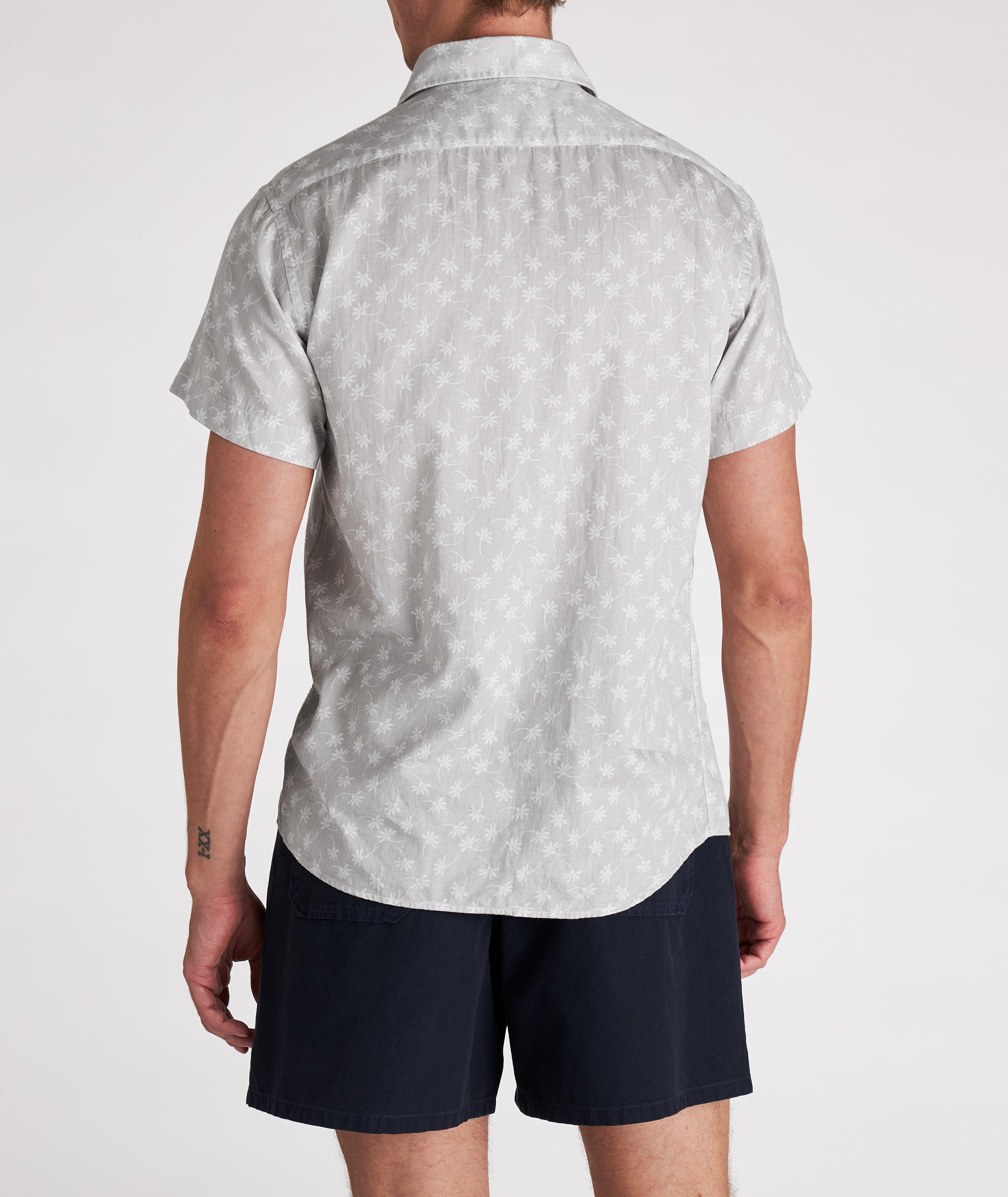 Chemise décontractée en mélange de coton à motif image 2