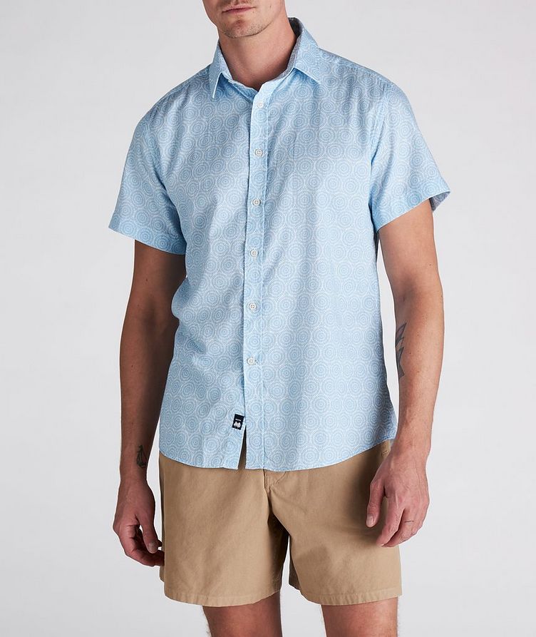 Geometric Cotton-Blend Sport Shirt image 1