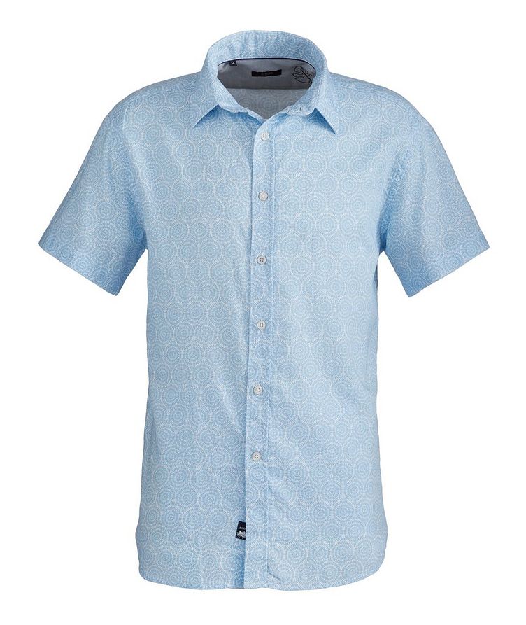 Geometric Cotton-Blend Sport Shirt image 0