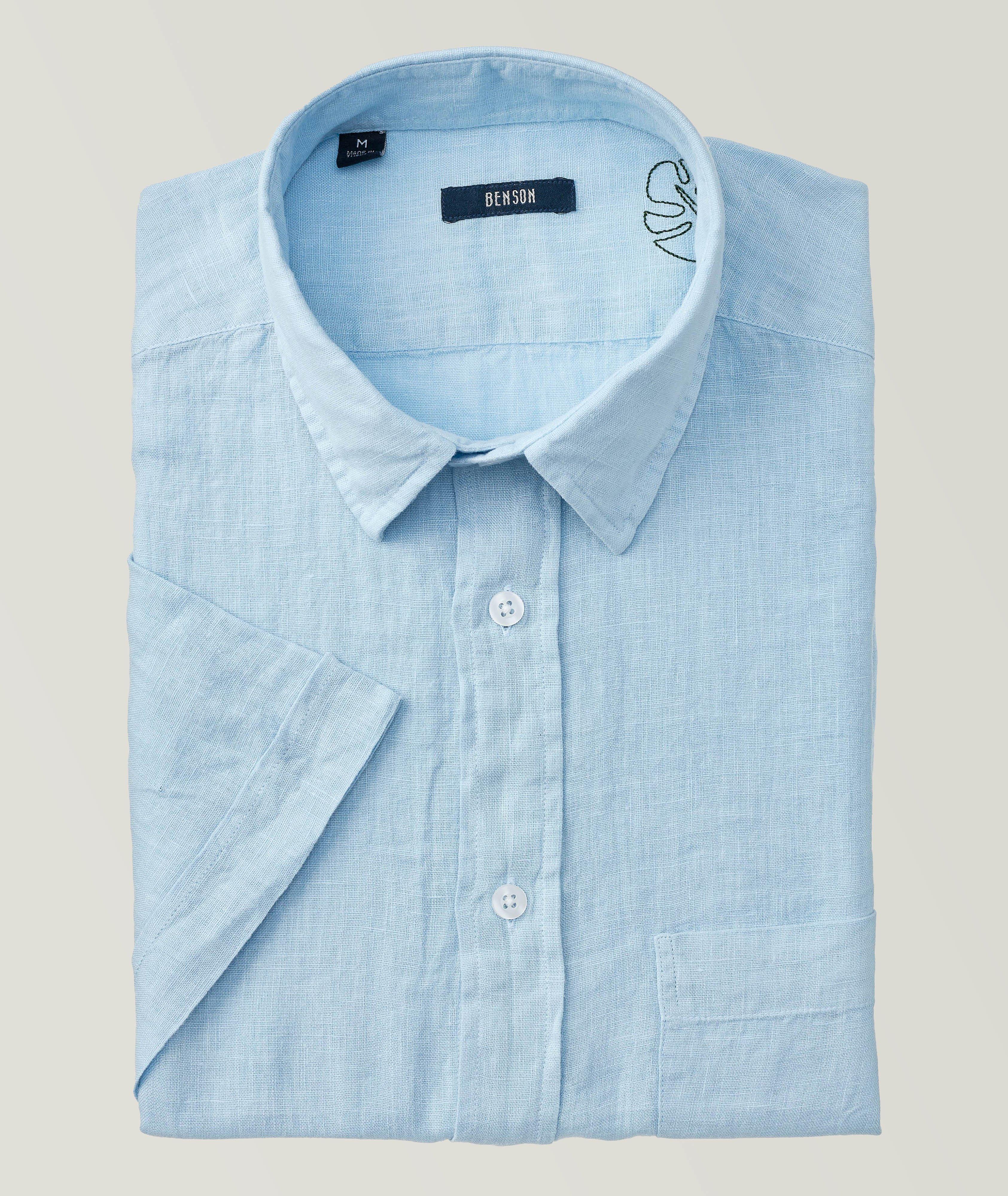 Contemporary-Fit Linen Sport Shirt image 0