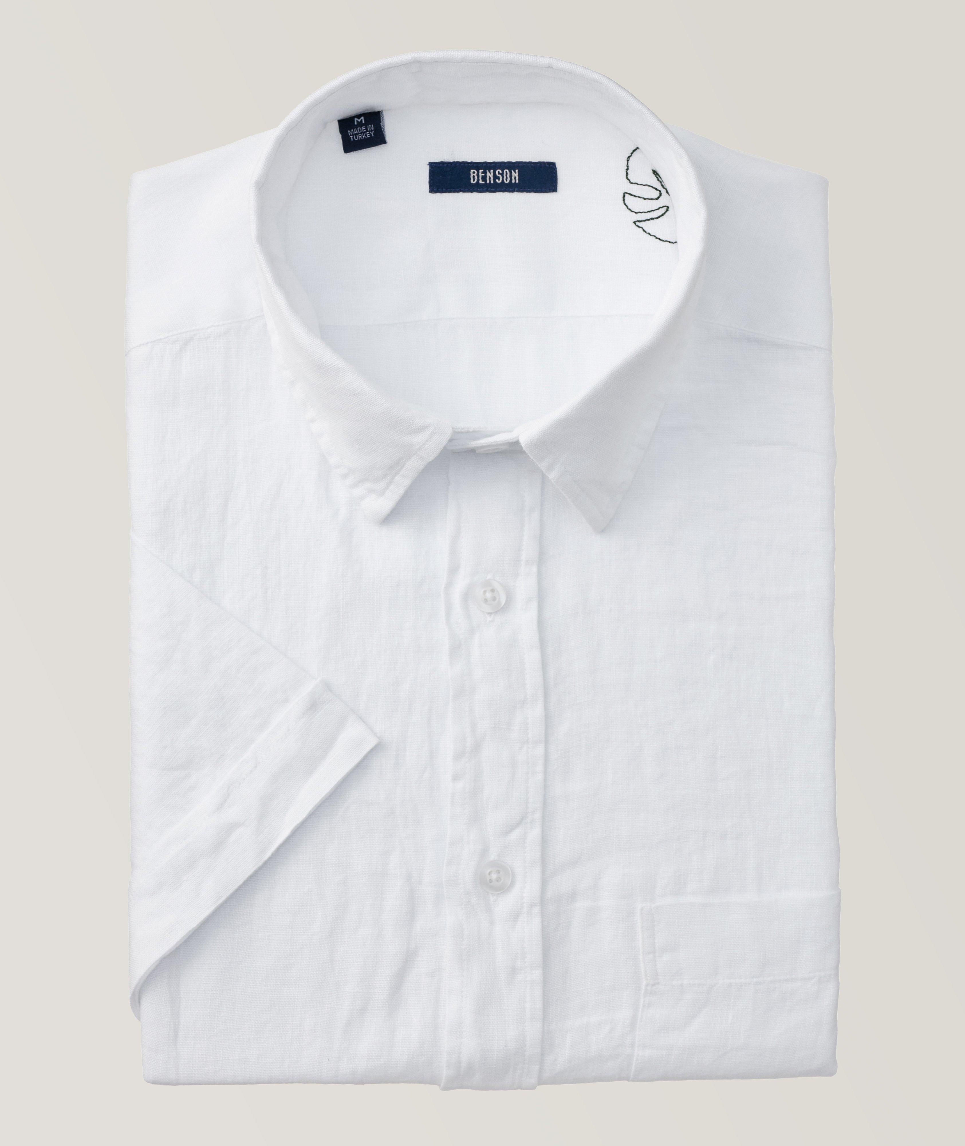 Contemporary-Fit Linen Sport Shirt image 0