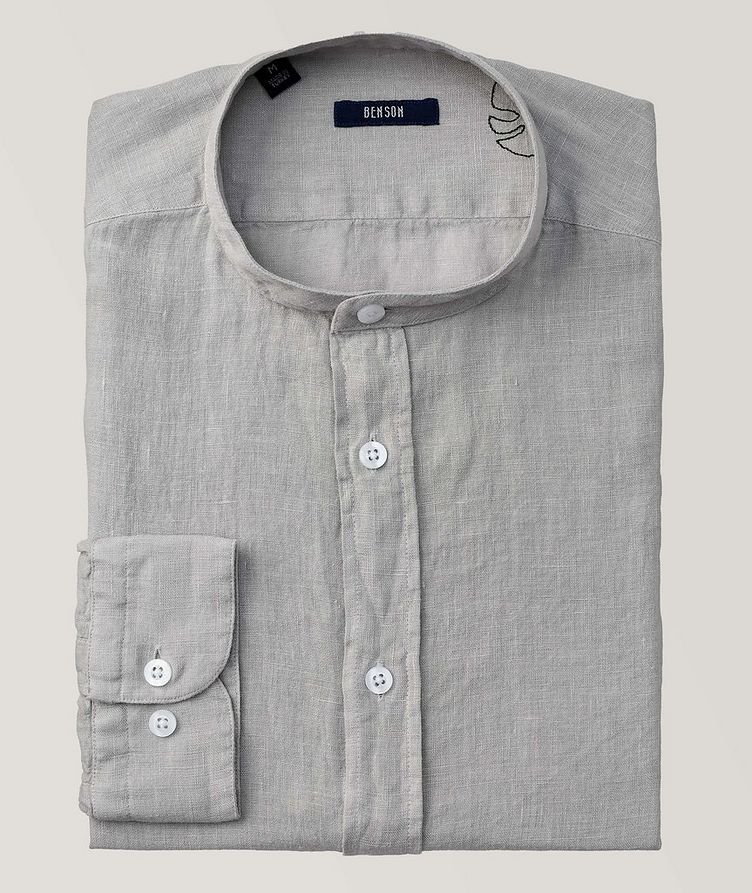 Contemporary Fit Long-Sleeve Linen Shirt image 0