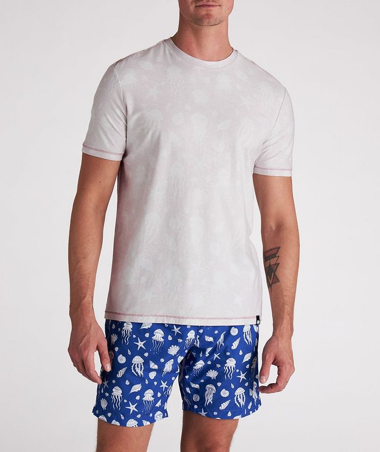 Faded Undersea Cotton T-Shirt image 1