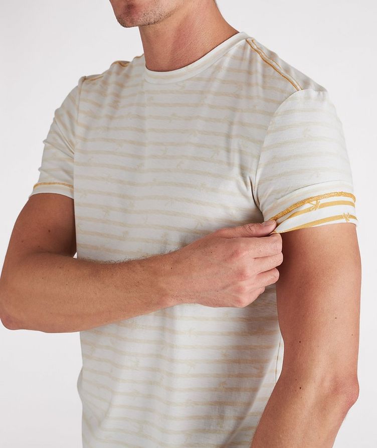 Faded Stripe Cotton T-Shirt image 3
