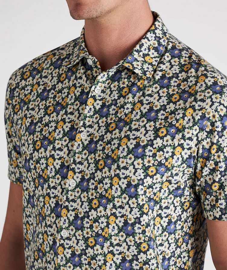 Multi-Flower Cotton Sport Shirt image 3