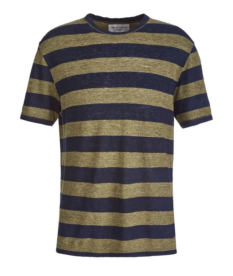 Striped Linen T-Shirt image 0