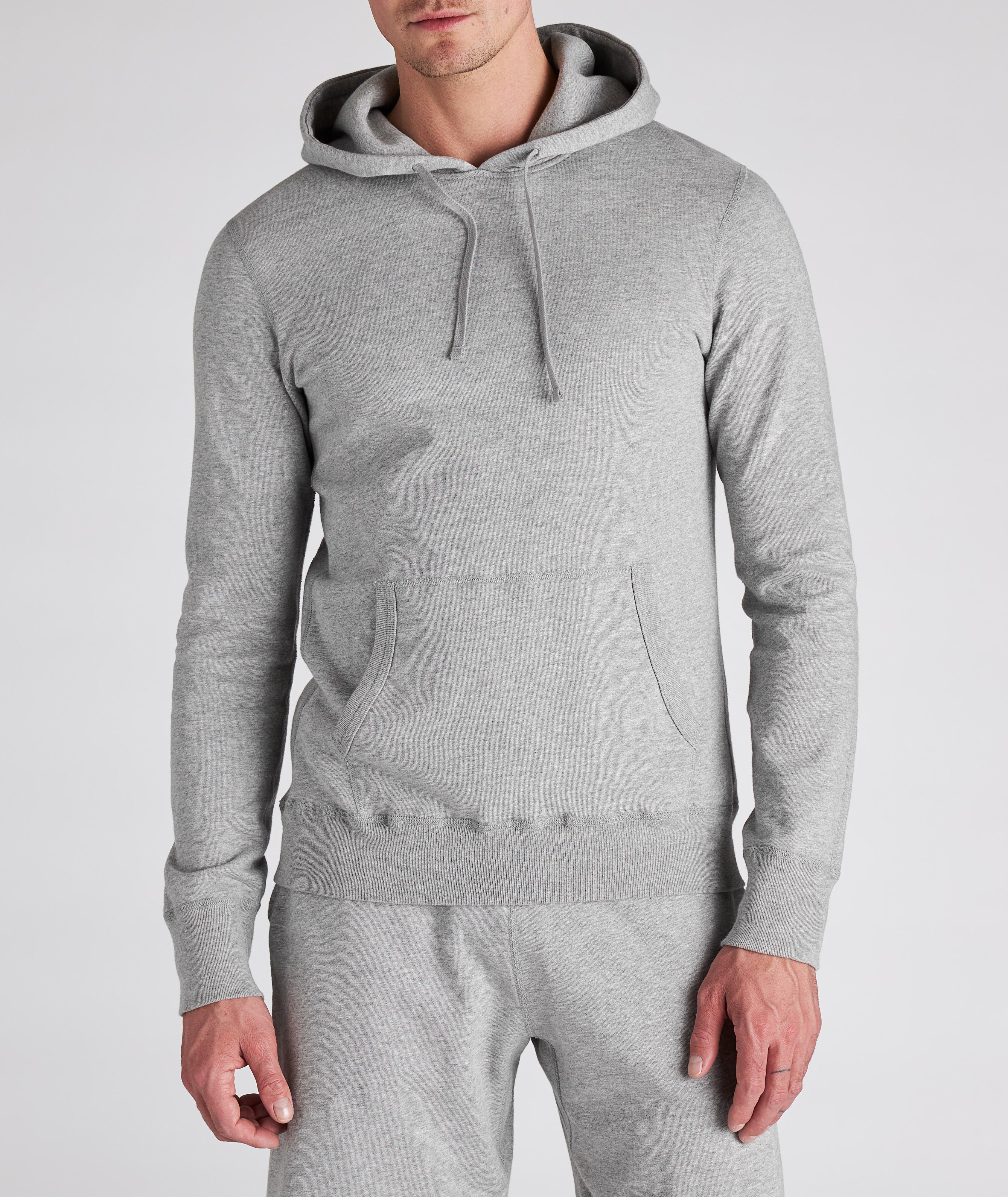 Lightweight Terry Cotton Hooded Sweater image 1