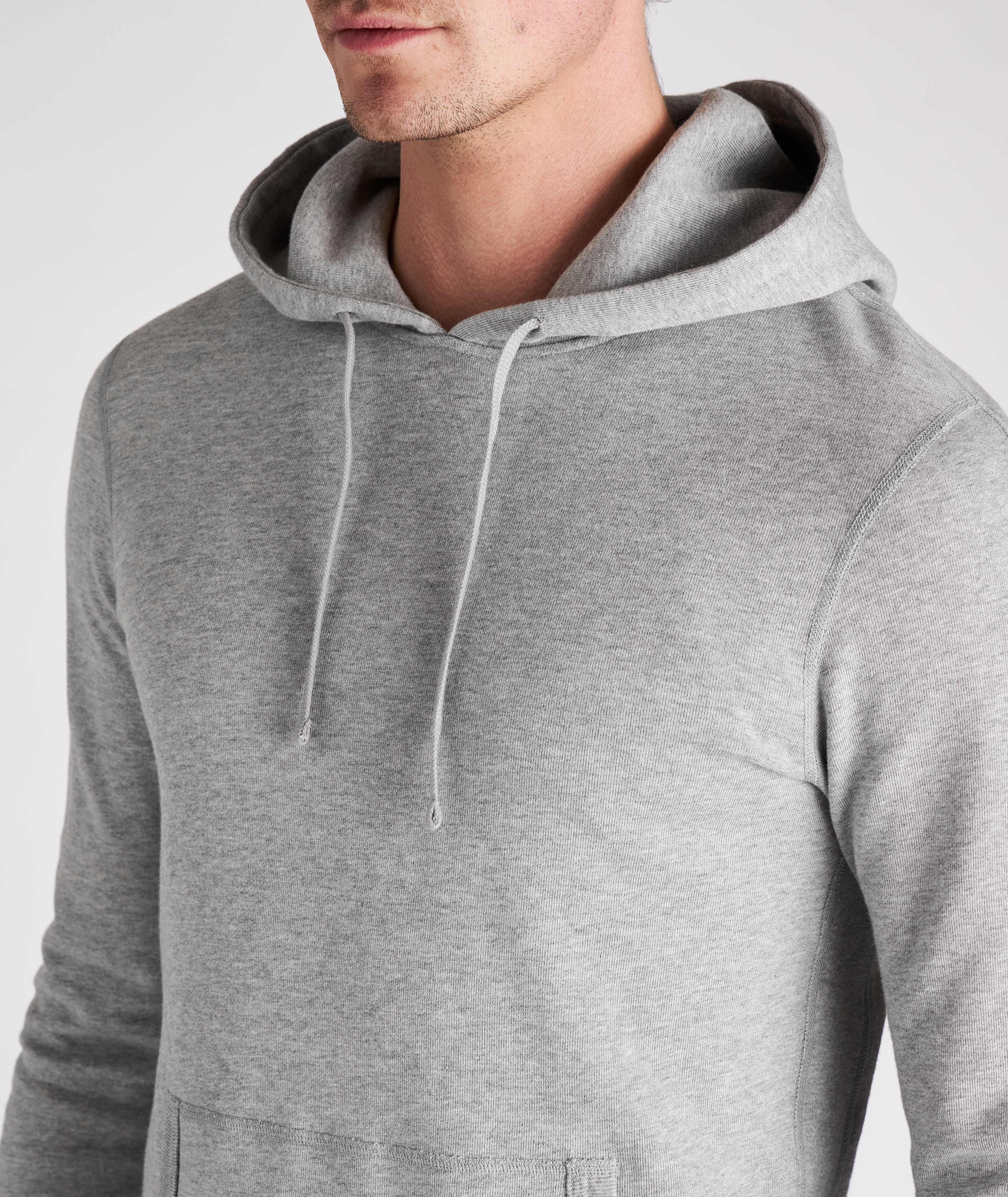 Lightweight Terry Cotton Hooded Sweater image 3