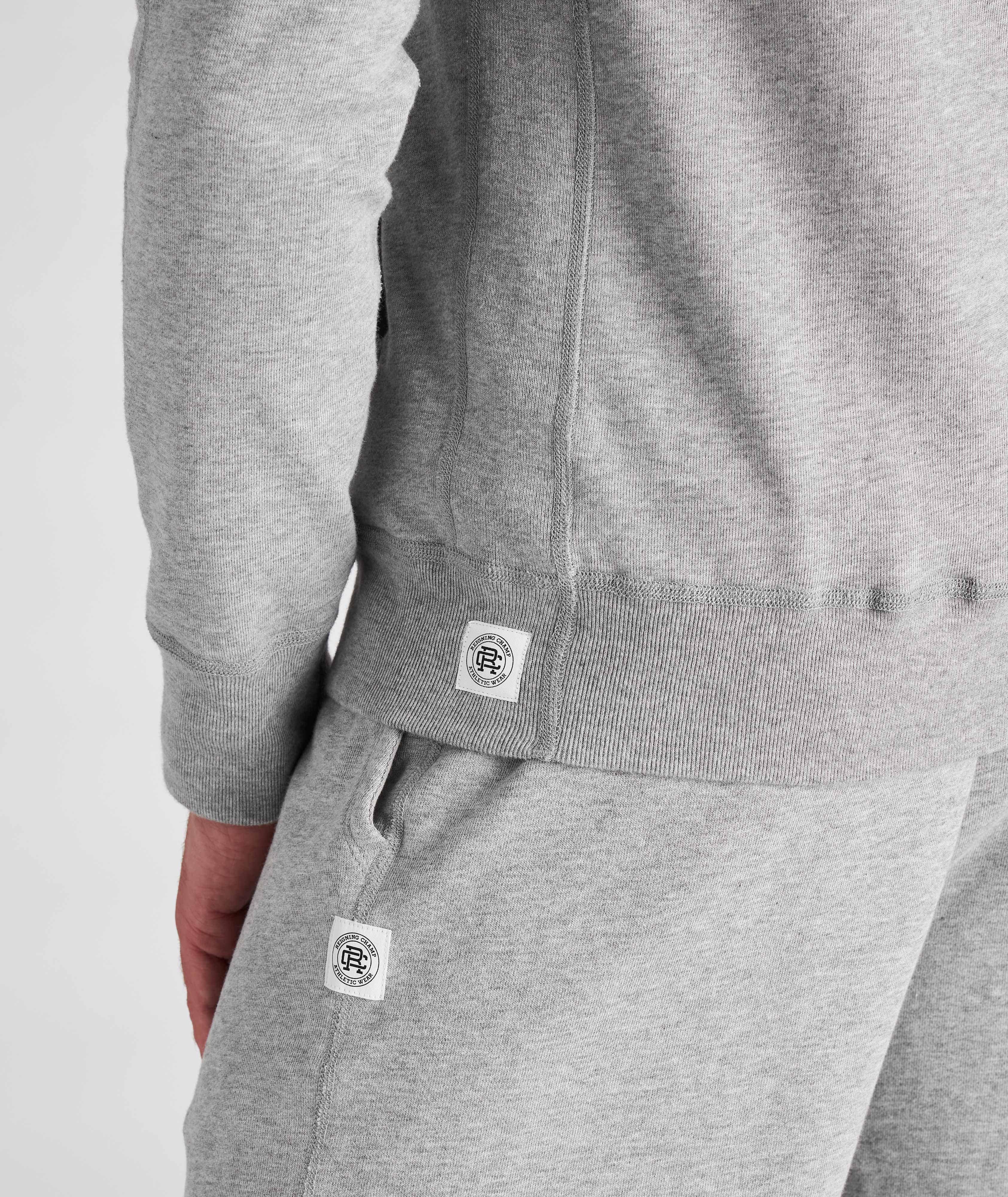 Lightweight Terry Cotton Hooded Sweater image 4