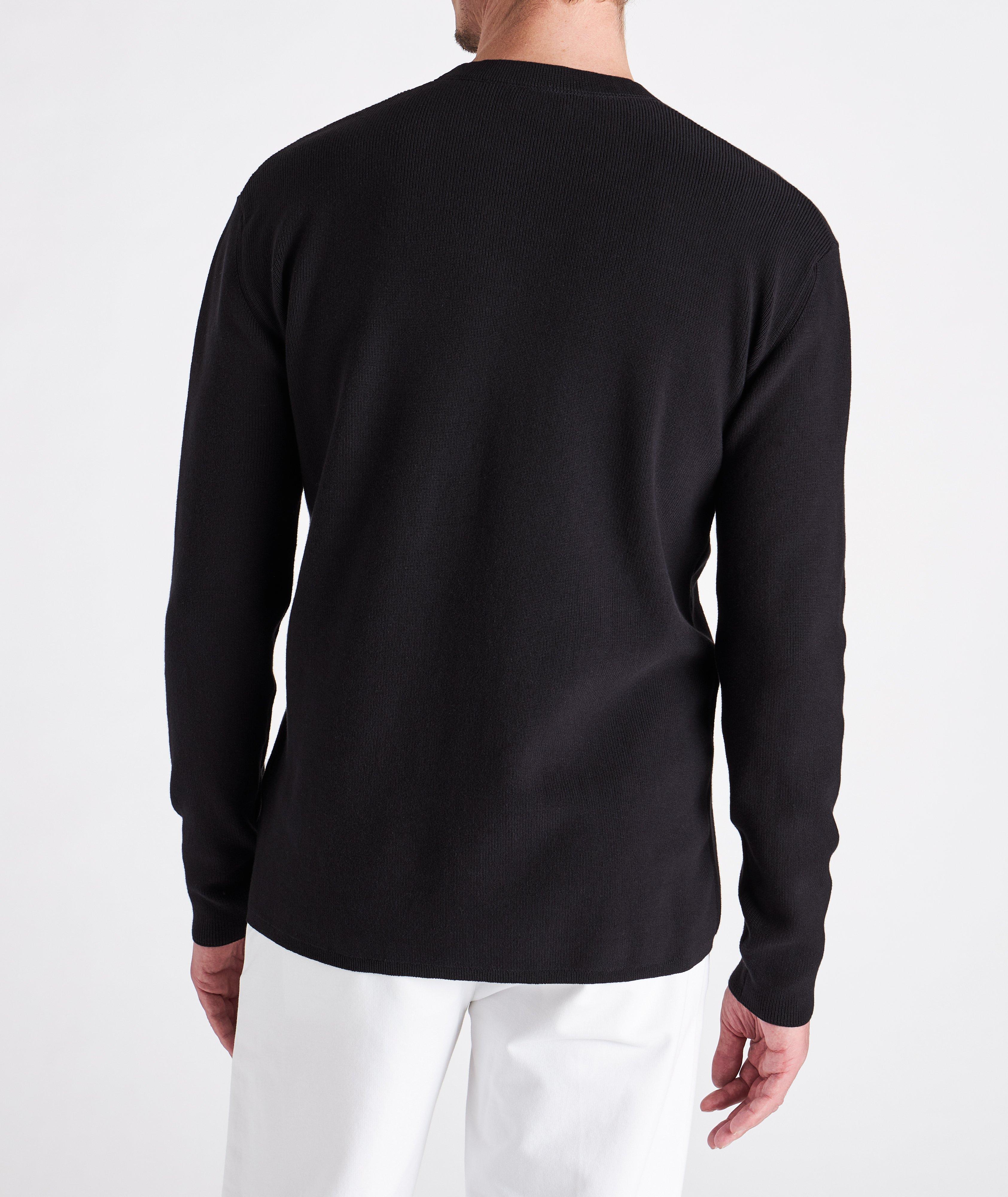 Moncler Girocollo Tricot Cotton Sweater | Sweaters & Knits | Harry Rosen