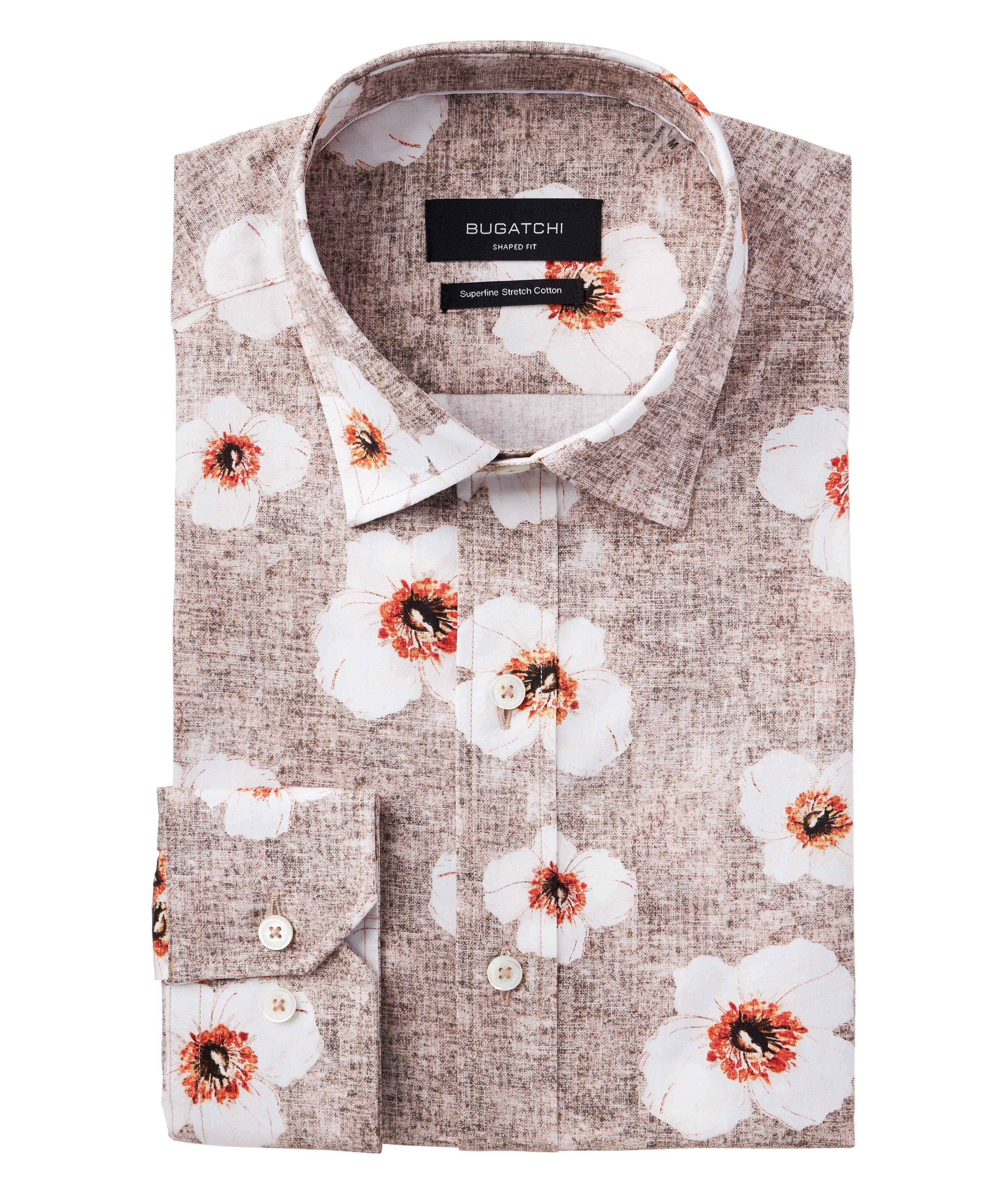 Contemporary Fit Stretch-Cotton Floral Shirt  image 0