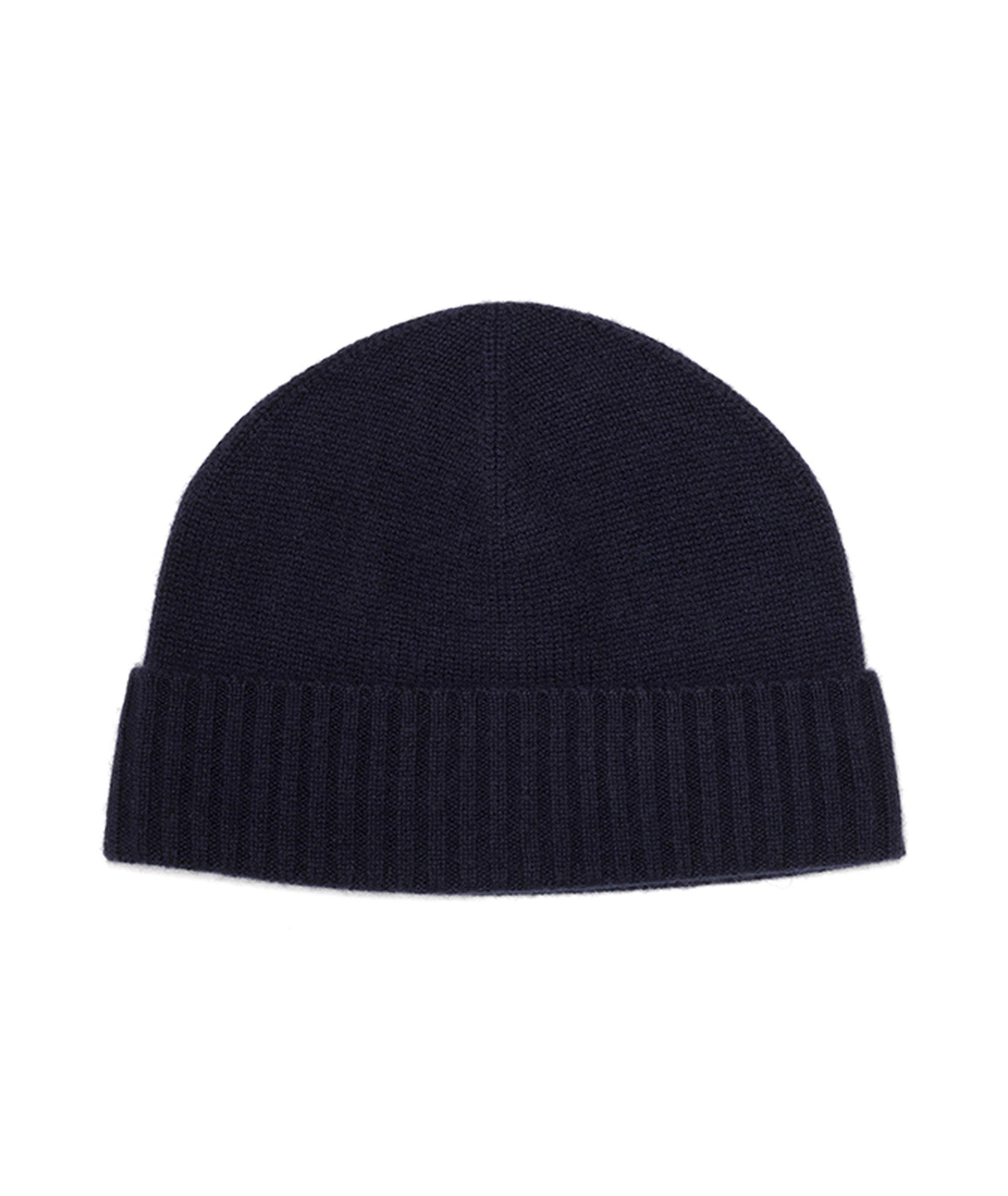 Short Roll Cashmere Beanie image 0