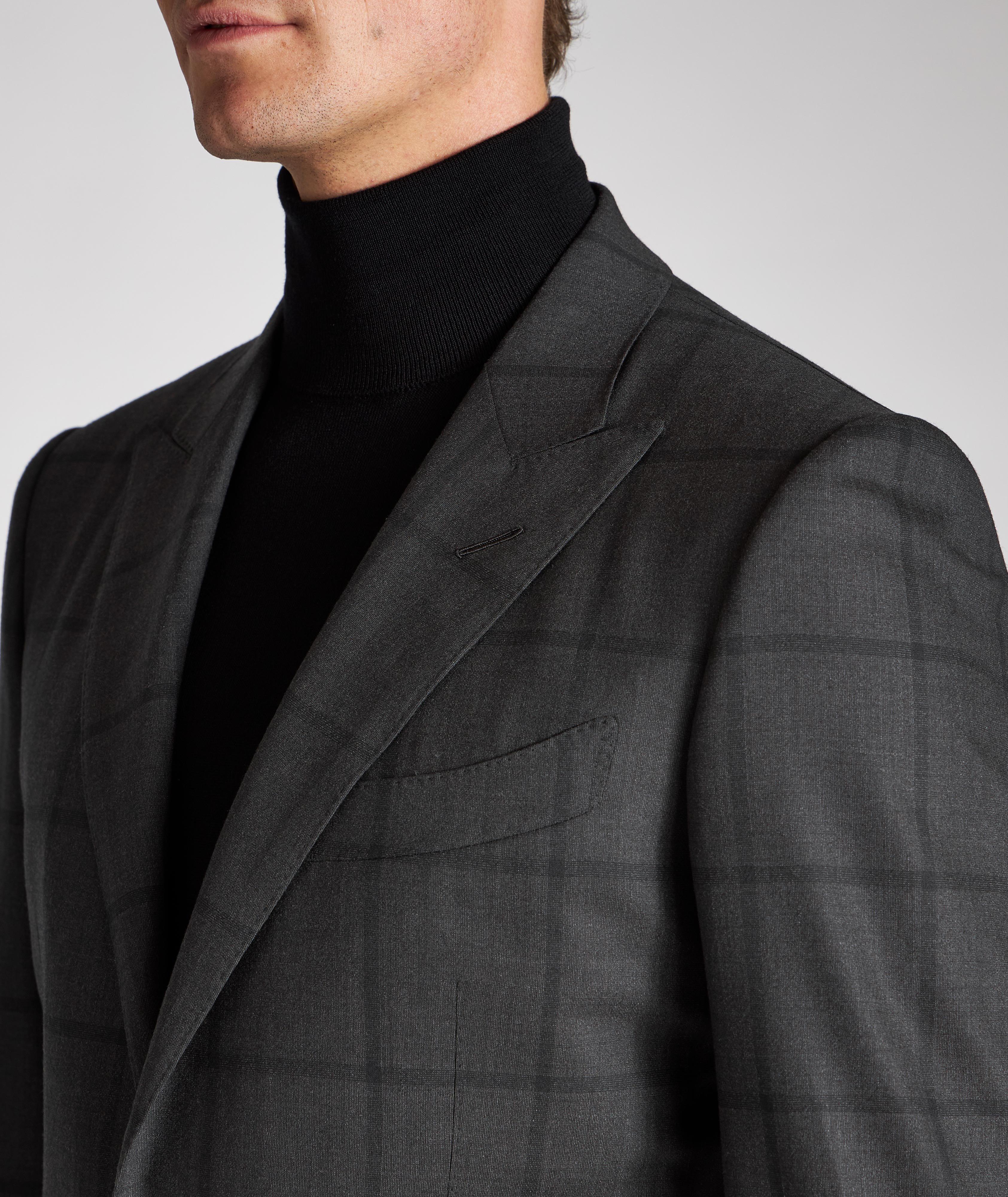 O'Connor Windowpane Checked Wool Suit image 3