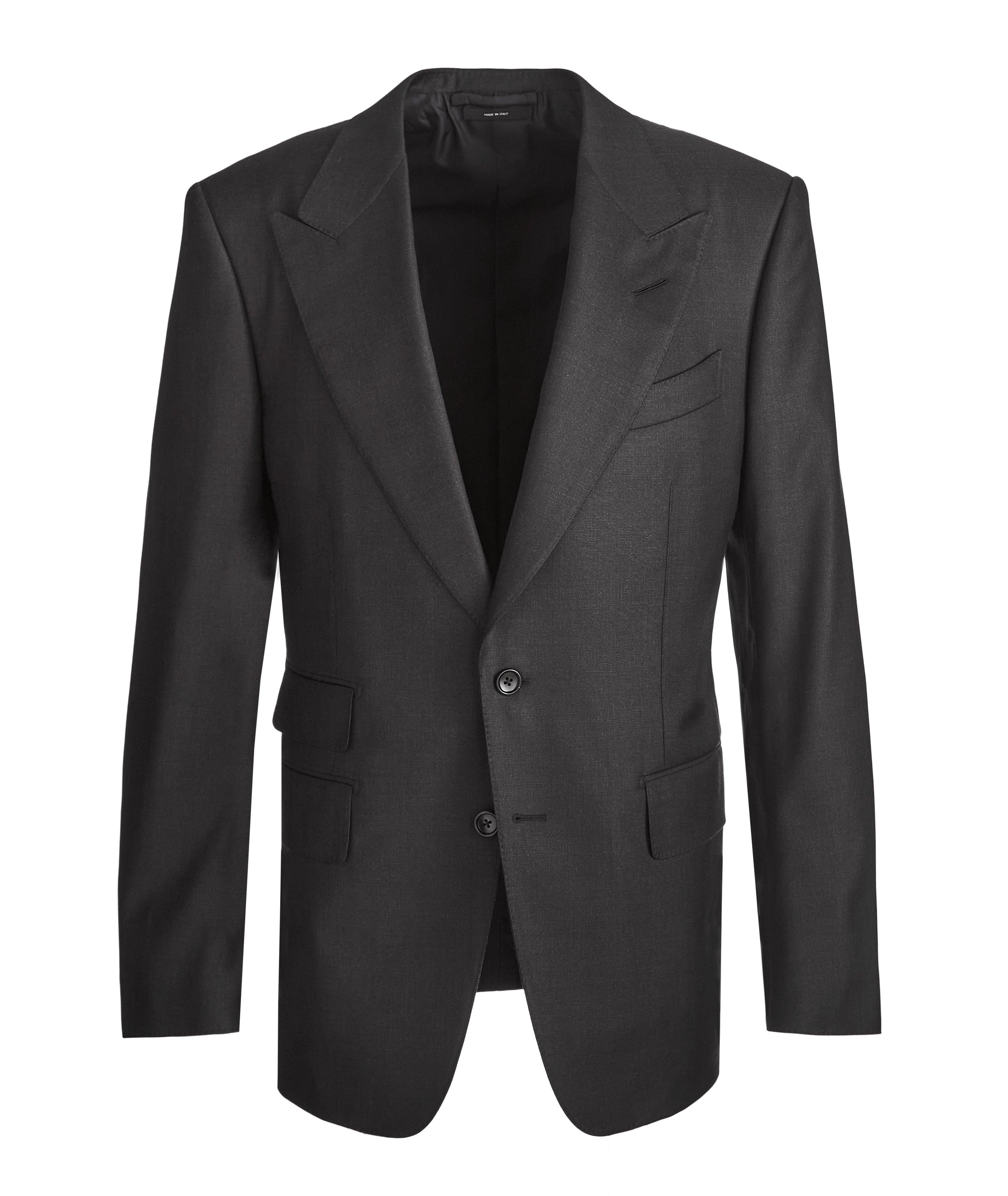 Shelton Tonal Checked Wool-Silk Suit image 0