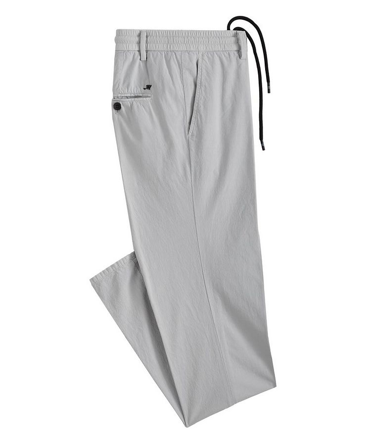 Stretch Cotton Drawstring Trousers  image 0