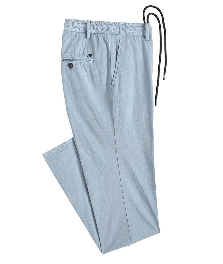 Stretch Cotton Drawstring Trousers  image 0