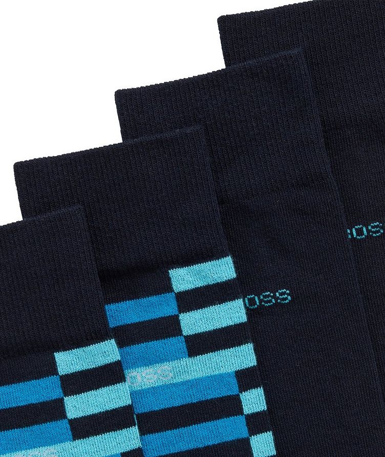 Two-Pack of Socks with Stripes and Logo image 1