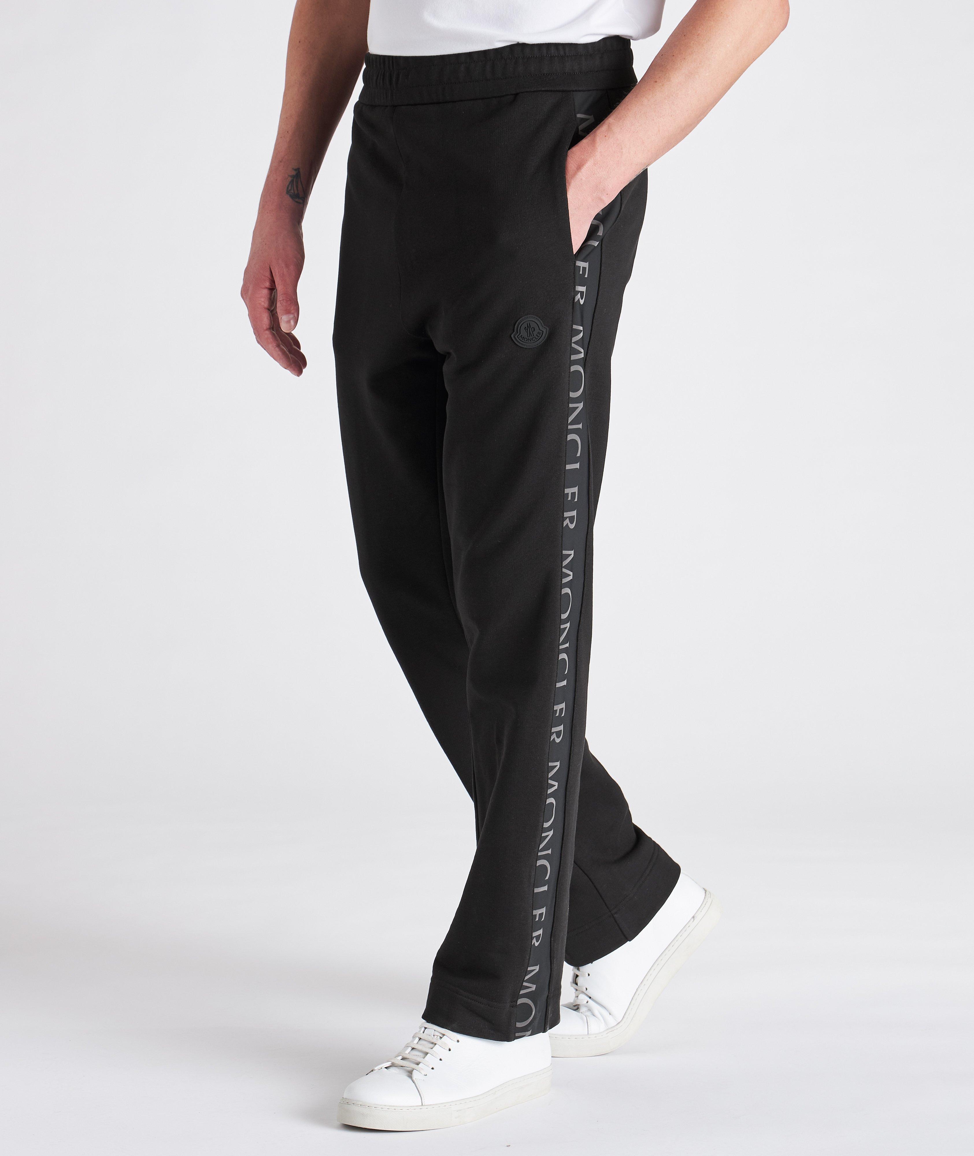 Buy TAPE LOGO Black Track Pants