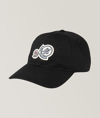 Moncler Double Logo Cotton Baseball Cap