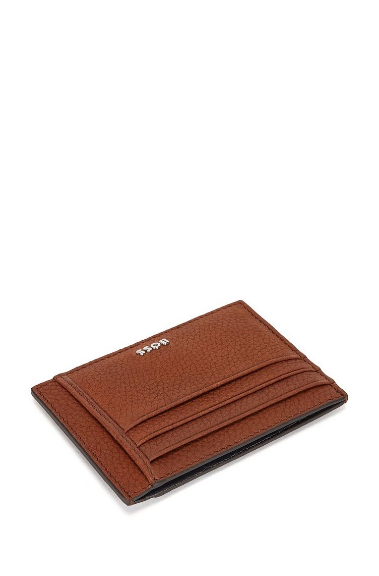 Grained Leather Logo Card Holder image 2