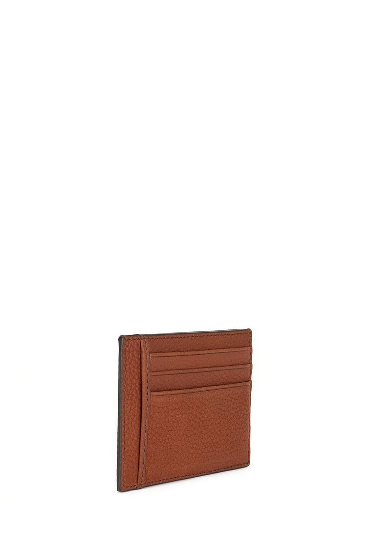 Grained Leather Logo Card Holder image 3