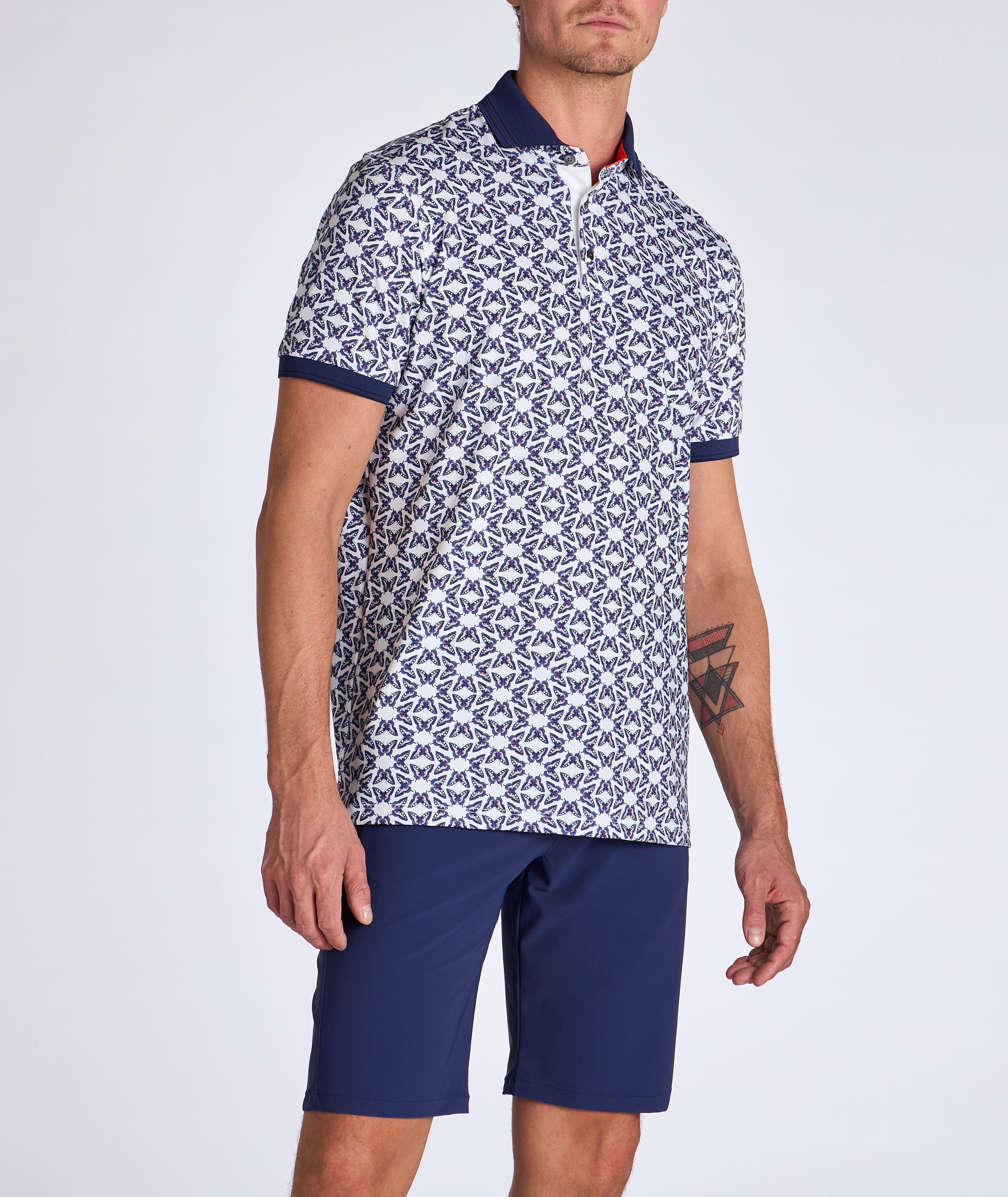 Butterfly Printed Technical-Stretch Polo  image 1