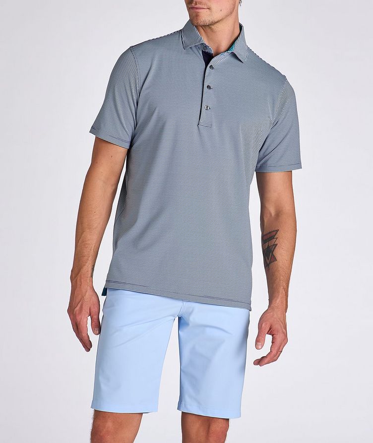 Striped Technical-Stretch Polo  image 1