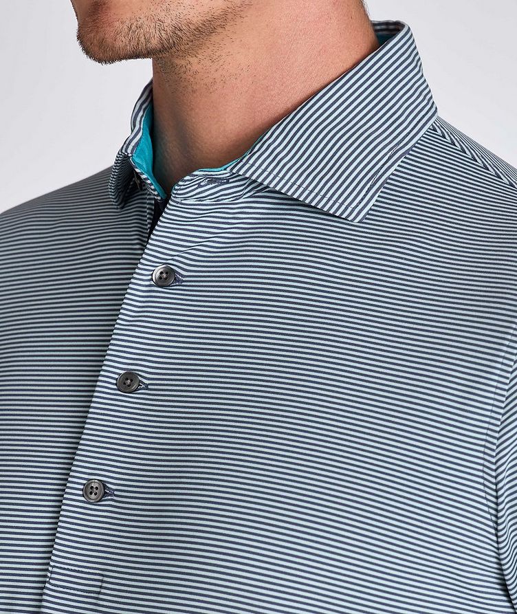 Striped Technical-Stretch Polo  image 3