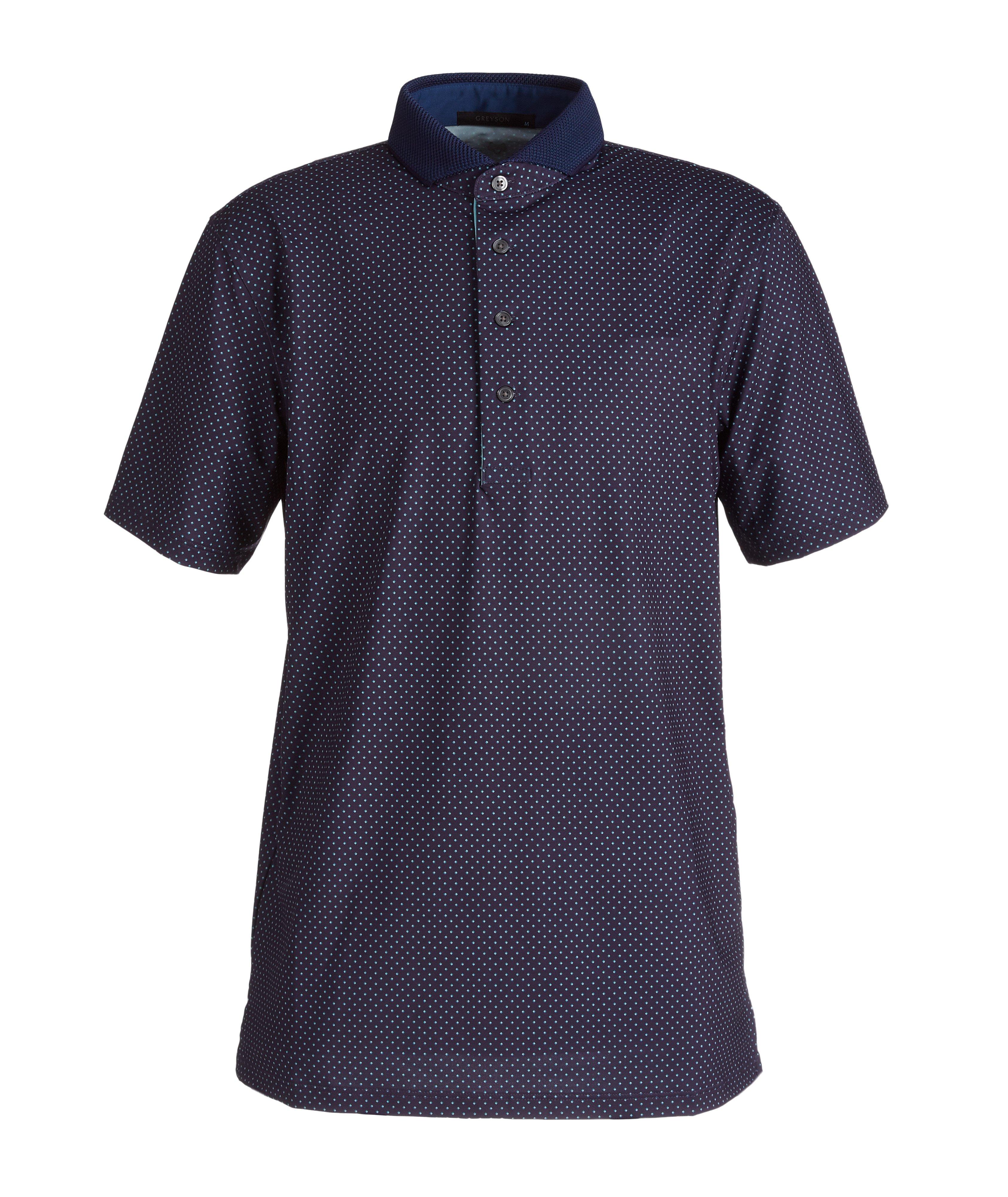Dotted Technical-Stretch Polo  image 0