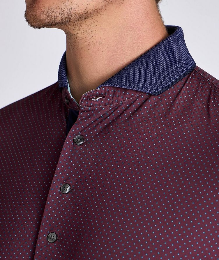 Dotted Technical-Stretch Polo  image 3