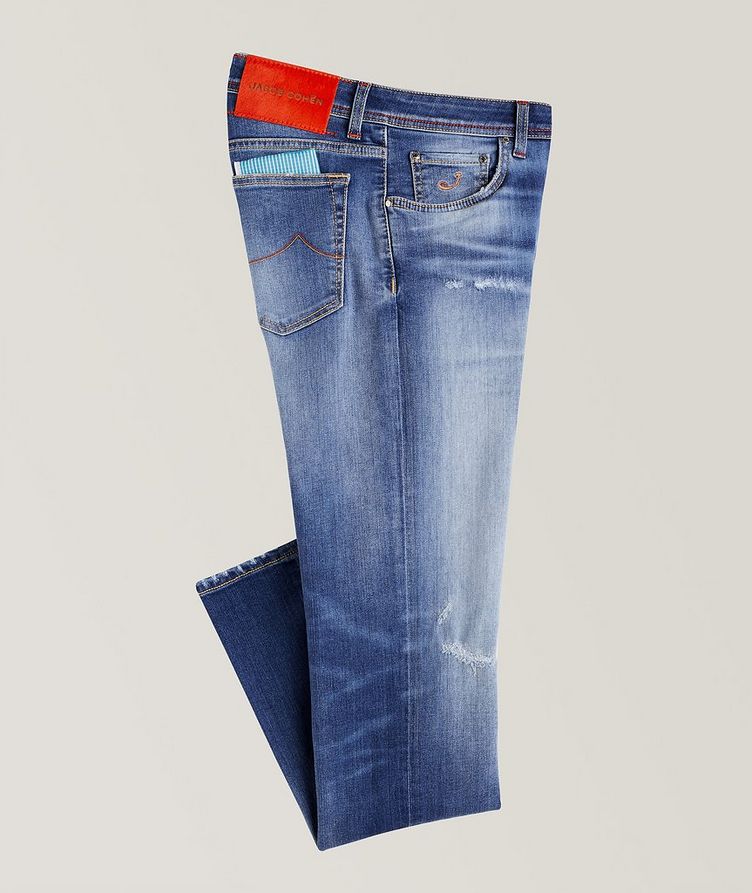 Nick Slim Fit Stretch-Cotton Distressed Jeans image 0