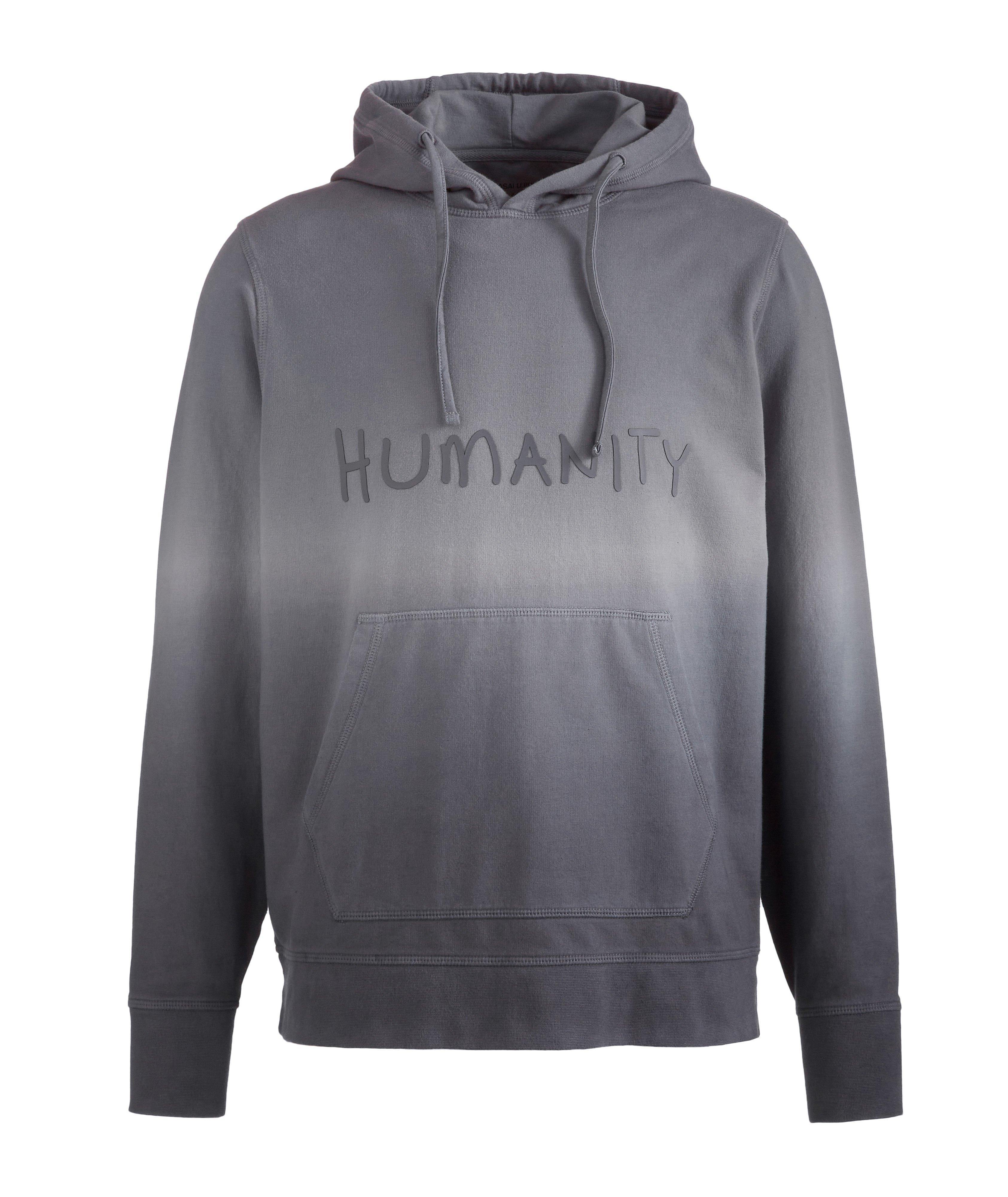 PATRICK ASSARAF HUMANITY Gradient Stretch-Cotton Hoodie