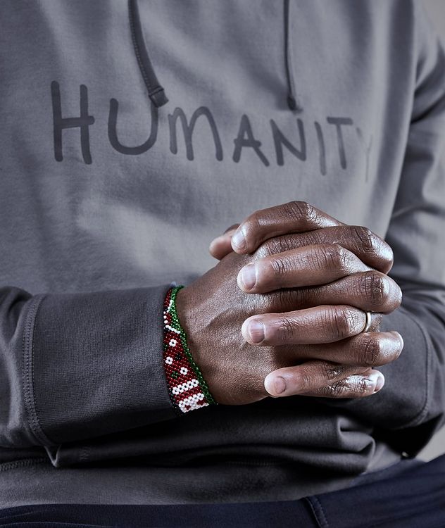 HUMANITY Gradient Stretch-Cotton Hoodie picture 4