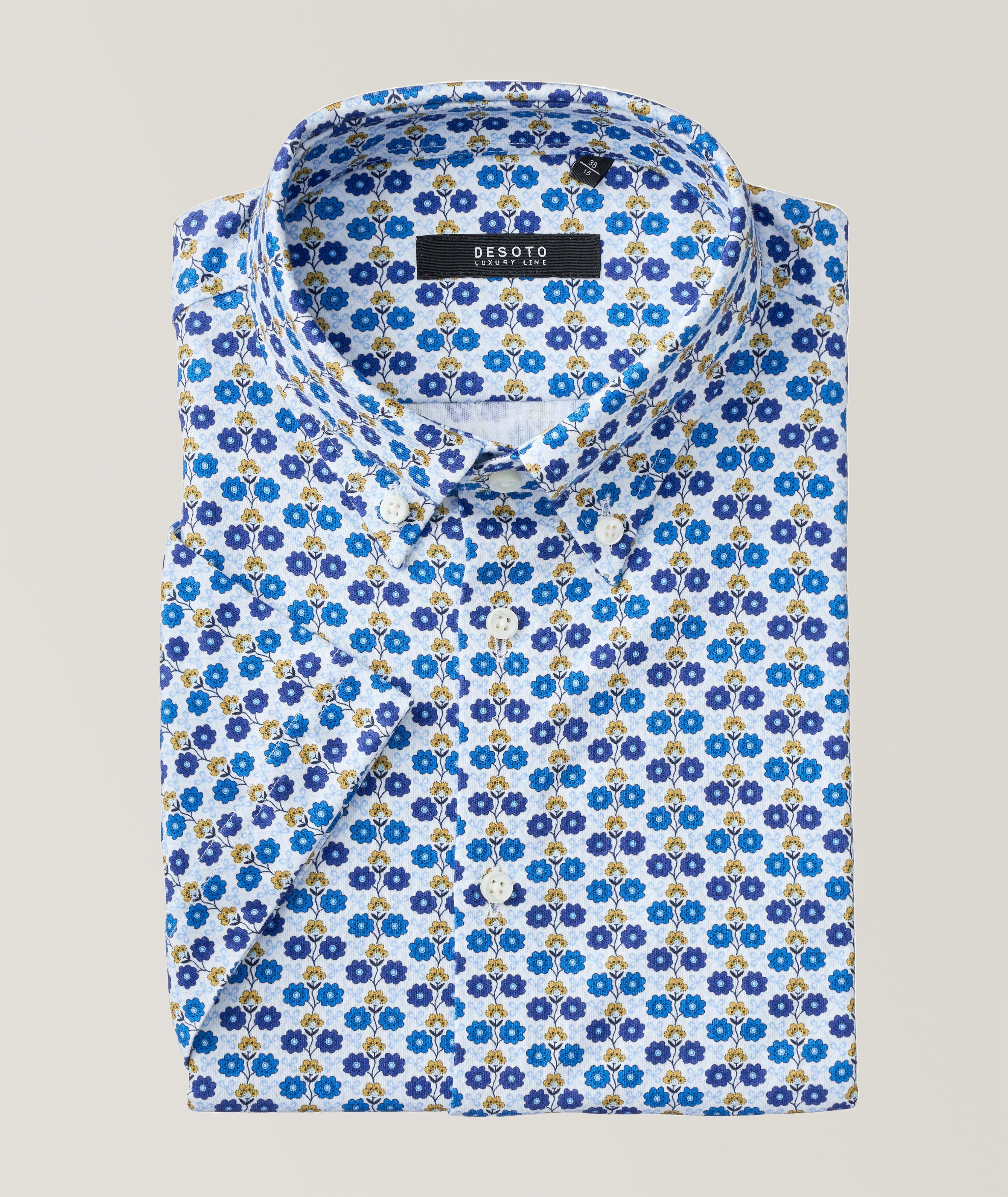 Short-Sleeve Floral Print Shirt image 0