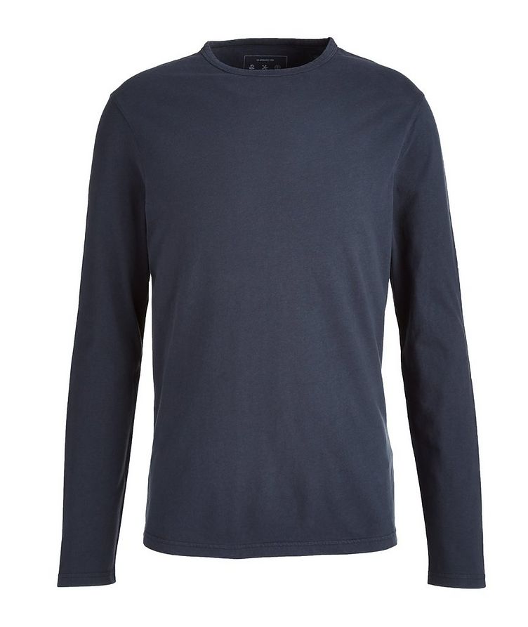 Long-Sleeve Cotton-Blend T-Shirt image 0