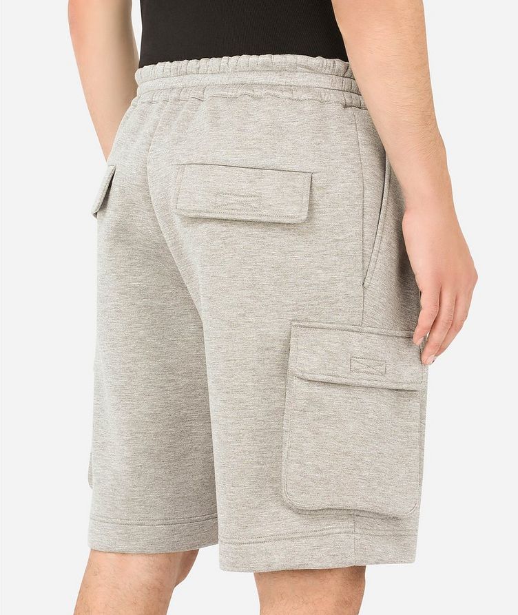Oversized Cotton Jersey Cargo Shorts image 4