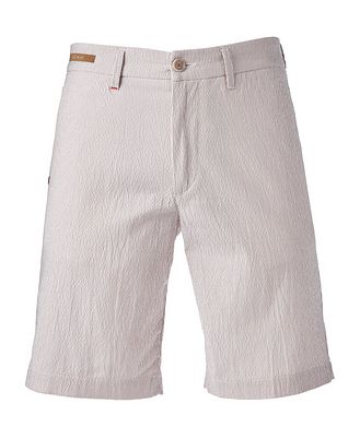 Re-HasH Stretch-Cotton Seersucker Bermuda Shorts