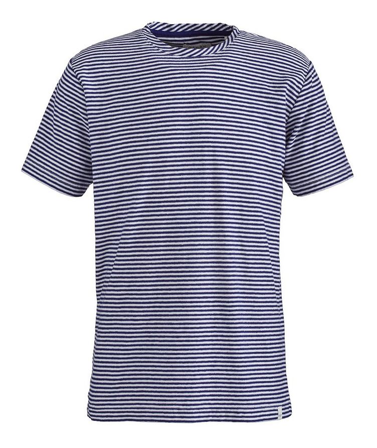 Gabba Navy Striped Cotton T-Shirt image 0