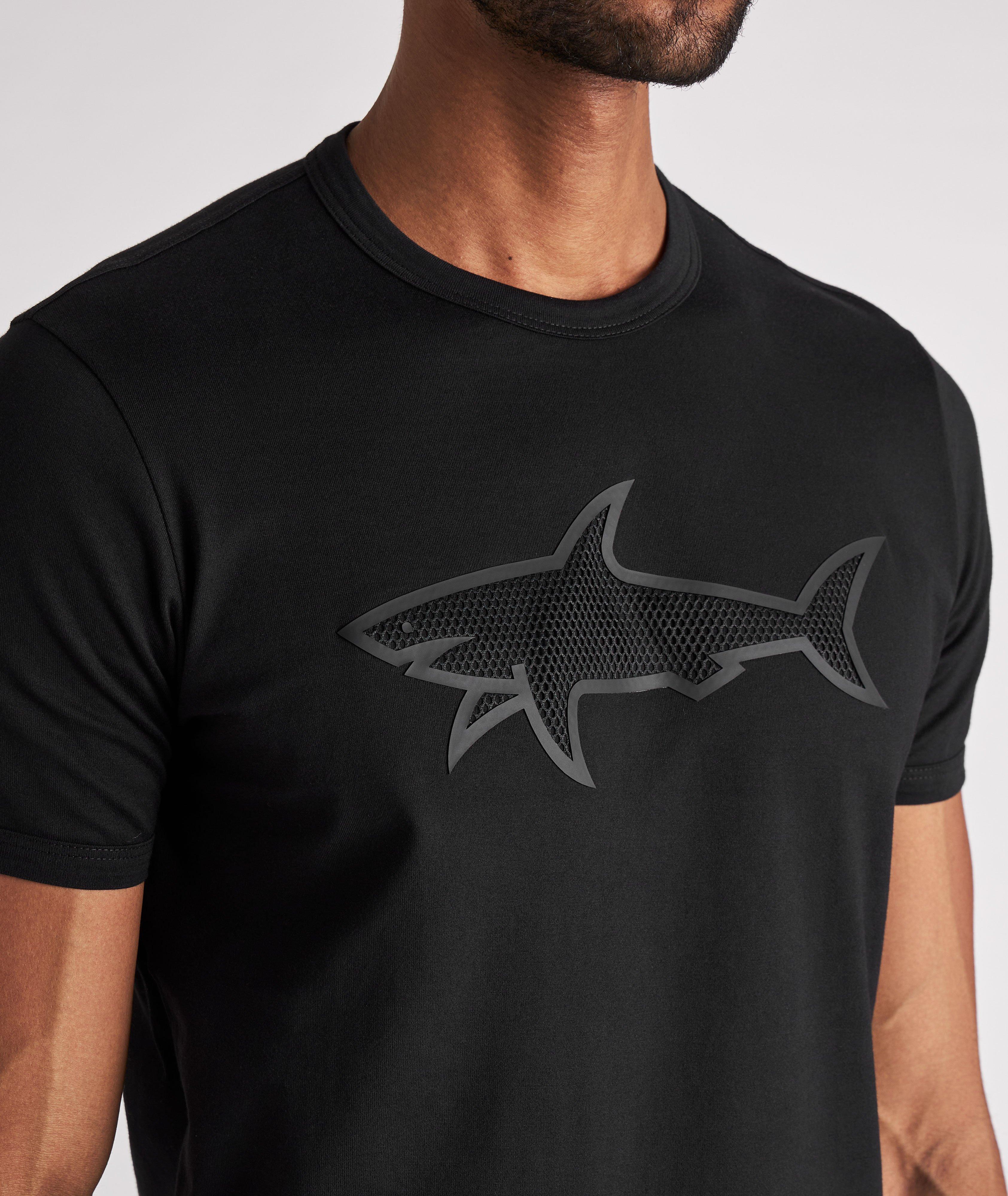 T-shirt en coton avec logo de requin image 3