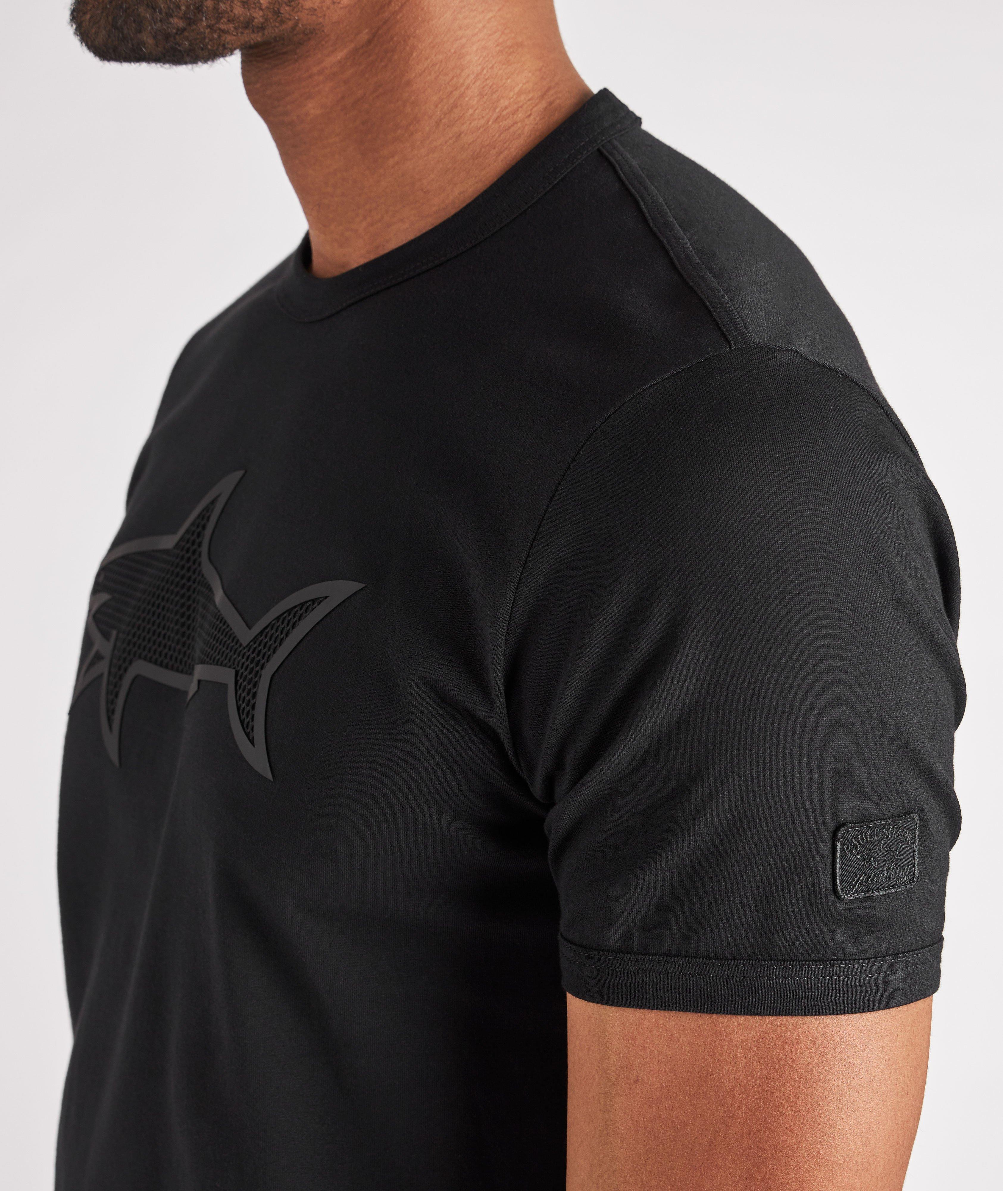 T-shirt en coton avec logo de requin image 4