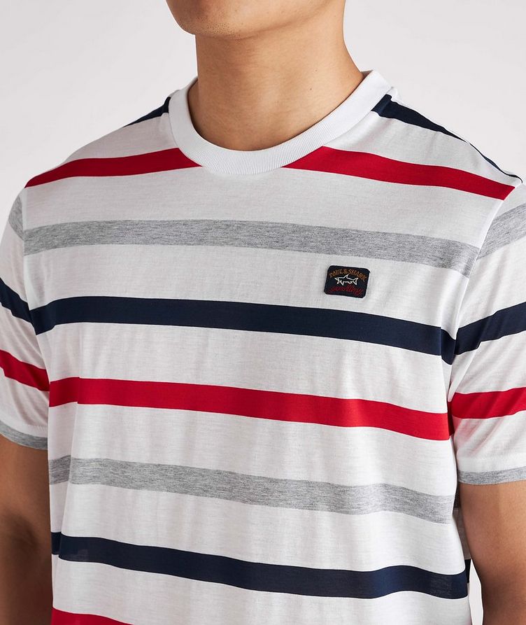 Organic Cotton Slub Striped T-Shirt image 4